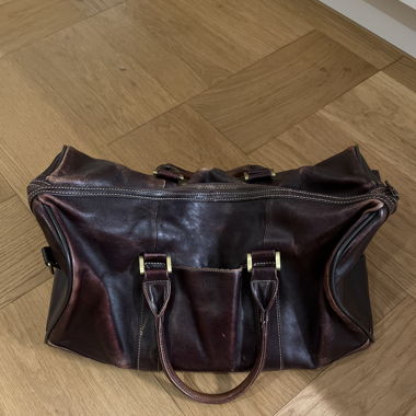 Warren parker brauner leder weekender