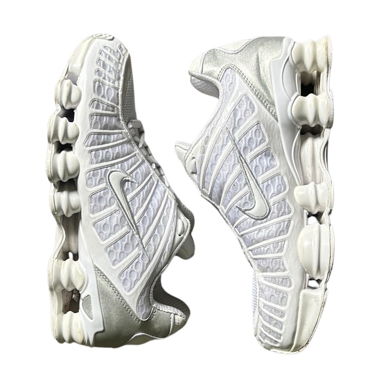 Nike Shox TL blanc argent métallisé