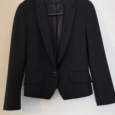 Schwarzer cropped Blazer