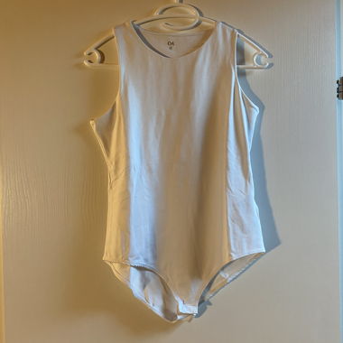White C&A Bodysuit, Size M