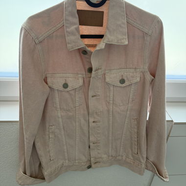 Veste en jean rose