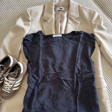 T-shirt bleu - Mango 