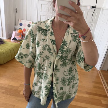 Camicia/Sottile Blusa con stampa palme di Sandro