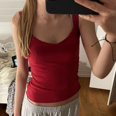 Top vintage rouge