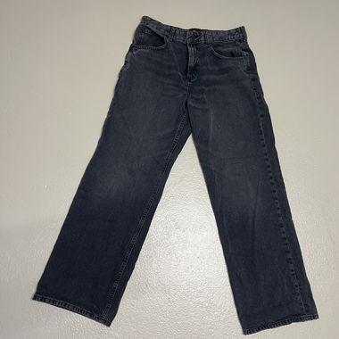 Jeans baggy a vita bassa grigio scuro di ASOS Design