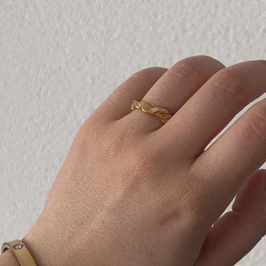 Handmade gold plated Ring