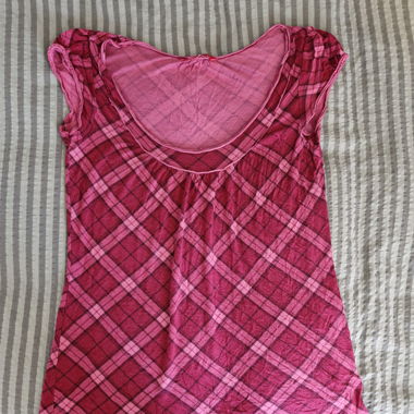 edc Pink Plaid Top