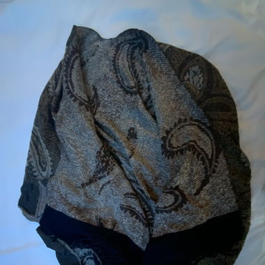 Poncho mit Paisley-Muster