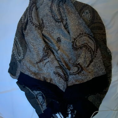 Poncho mit Paisley-Muster