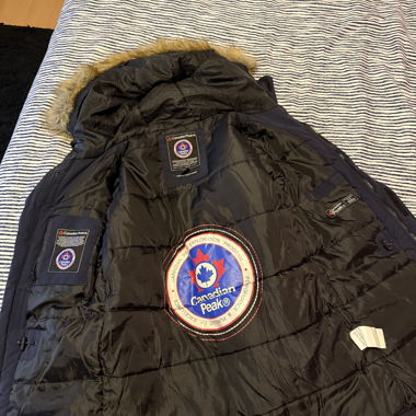Daunenparka Canadian Peak – sehr warm – Kapuze mit Fell – XL