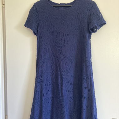 Abito in pizzo Esprit blu