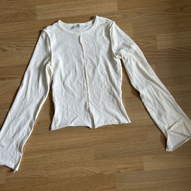T-shirt a maniche lunghe a coste Even&Odd