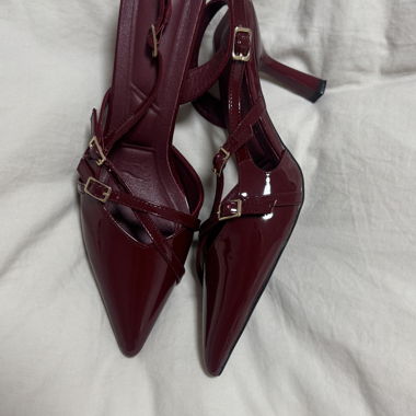 Bordeaux Slingback Pumps
