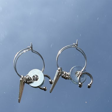 Boucles d'oreilles faites mains 