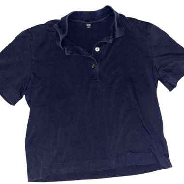 Polo Uniqlo bleu marine S