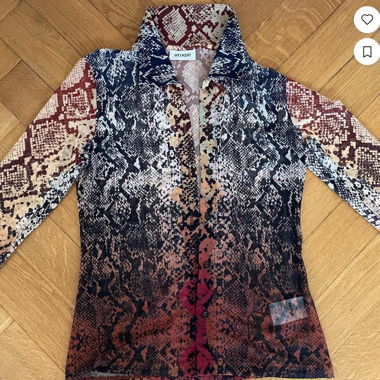 Sheer Weekday Printed Shirt
