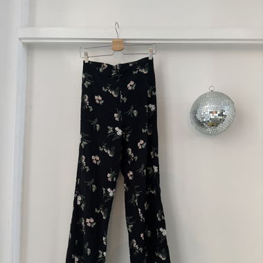 Stoffhose mit blumen - vero moda