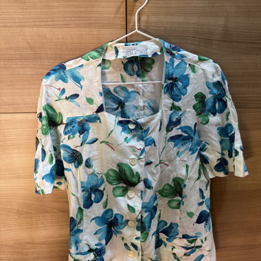 vintage blumen bluse