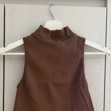 Tanktop von Zara in braun