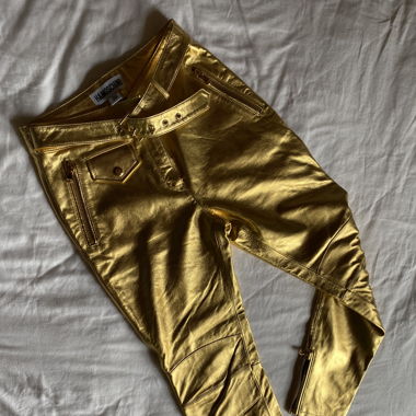 Moschino gold metallic Hose 