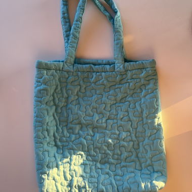 Borsa tote trapuntata