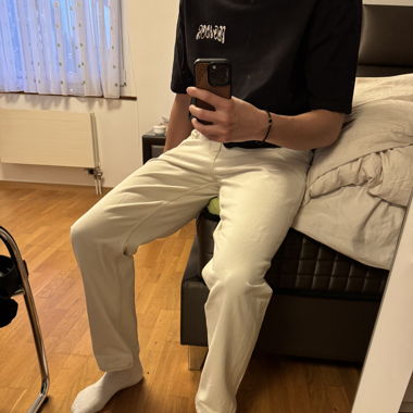 Asos Design straight jeans in ecru