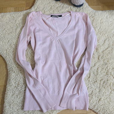 Rosa Feinstrick-Pullover