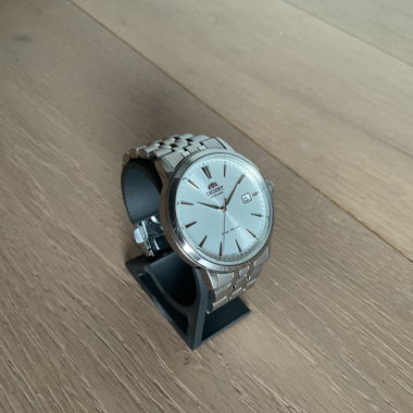 Orient automatic silver steel watch
