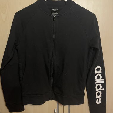 Schwarze Adidas Jacke