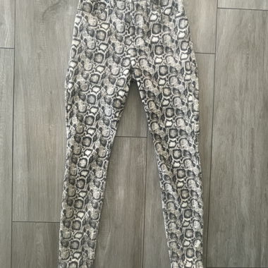 Good American Python Print Skinny Pants