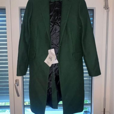 Dark green Zara coat Xs