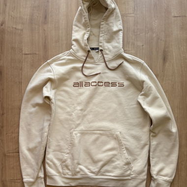 Felpa con cappuccio all access color crema