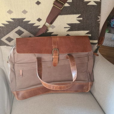 Sac besace en toile et cuir Timberland