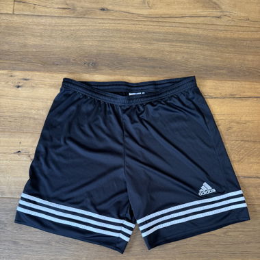 Black adidas sports summer shorts