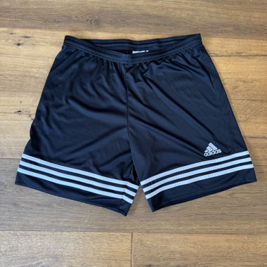 Black adidas sports summer shorts
