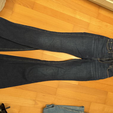 Hollister Schlagjeans W25 L30 dunkelblau