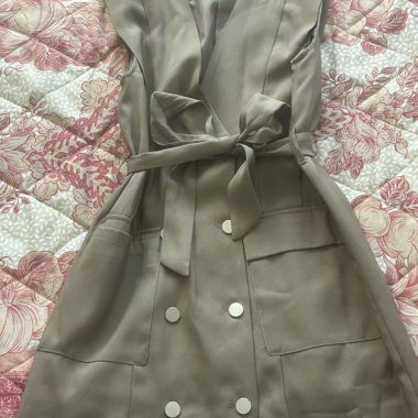 Robe vert kaki zébra 
