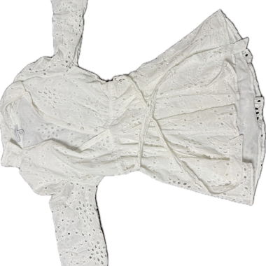 Abito Bianco in Pizzo con Cintura da Annodare