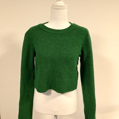 Pullover crop grün Stradivarius 