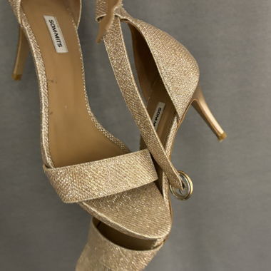 Sommits Heels glittery gold