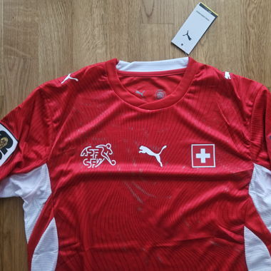 Red Swiss football jersey