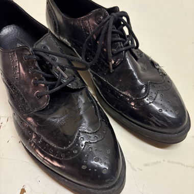 Zign Black Patent-Look Shoes