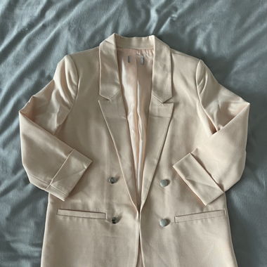 Blazer rose poudré 