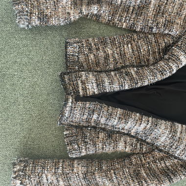 Brown cardigan blazer