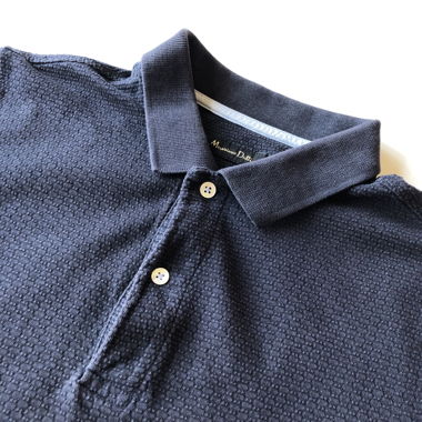 Polo Massimo Dutti Men Blue Deep S
