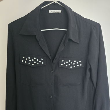 Chemise noire Mint and Berry
