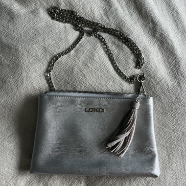 Silver Crossbody Bag L.Credi