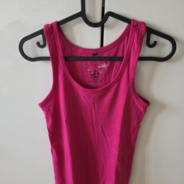 Top Smanicato Rosa Fucsia