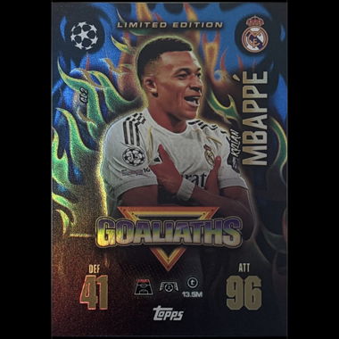 Carte Kylian Mbappé Topps Match Attax