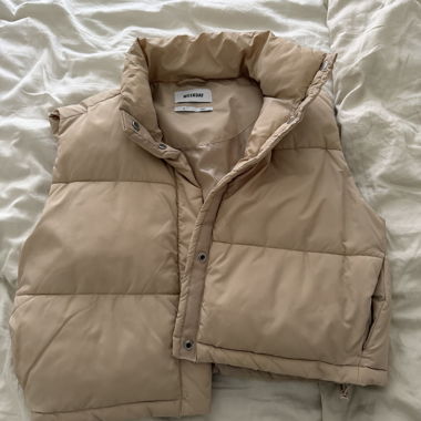 Weekday Beige Padded Gilet